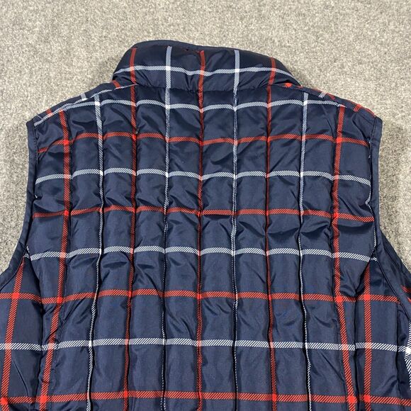 Tommy Hilfiger Quilted Down Fill Plaid Puffer Vest Womens X-Large Blue Red White - Picture 16 of 16